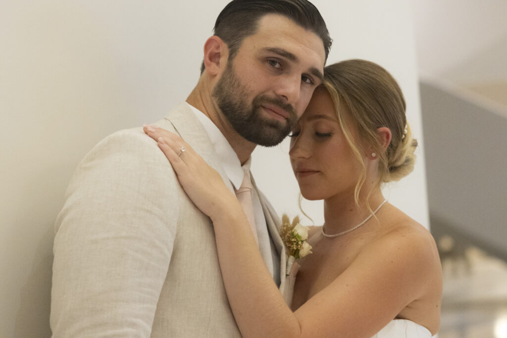 Bride and groom portraits for destination wedding