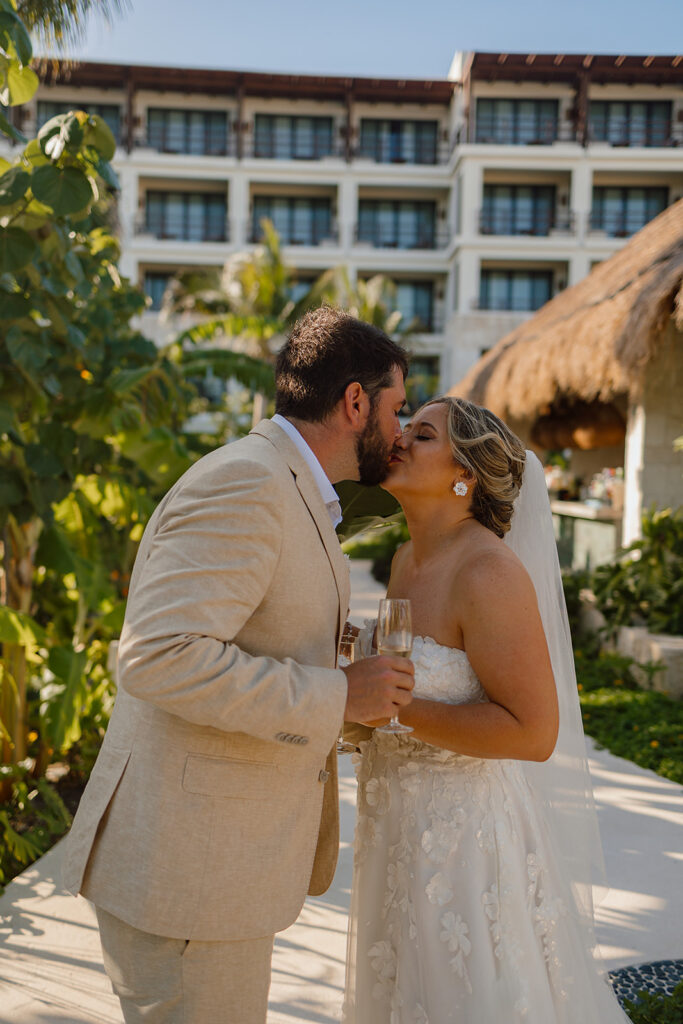 Sunset kiss at Secrets Playa Blanca 